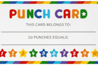 A Customizable Punch Card Template For Free Distribution