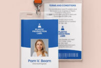 PVC Identification Card Template: A Standardized Design For Official Documentation