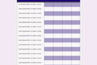 Rate Card Template For Professional Services In Microsoft Word