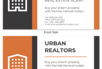 Professional Real Estate Agent Business Card Design