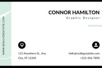 Professional Business Card Template For A Versatile Range Of Industries