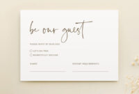 Elegant RSVP Cards: A Template For Your Wedding Day