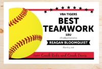 Free Softball Certificate Templates: Professional Designs For Recognition