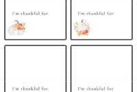 Elegant Thanksgiving Place Card Templates For A Memorable Gathering