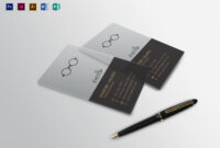 Transparent Business Card Template For Professional Use