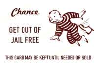 Get Out Of Jail Free Card Template: A Formal Document For Simulated Legal Processes