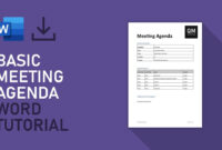 Comprehensive Microsoft Office Agenda Templates For Professional Meetings