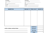 Carpet Installation Invoice Template