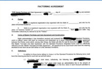 Invoice Discounting Agreement Template