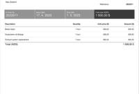 Comprehensive Mechanic Shop Invoice Templates For Professional Use