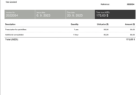 Medical Service Invoice Template