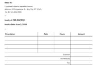 Individual Invoice Template