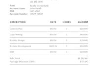 Private Invoice Template For Formal Transactions