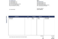 Garage Door Repair Invoice Template