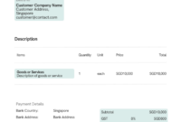 Invoice Template For Singapore Businesses