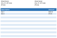 Free Sample Invoice Template For Microsoft Word