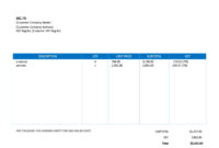 Singapore Invoice Template For Professional Business Transactions