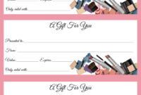 Mary Kay Gift Certificate Template: A Formal Design For Elegant Gifting