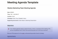 A Structured Framework For Efficient Meetings: A Simple Meeting Agenda Template