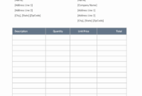 Comprehensive Invoice Template For Efficient Financial Management